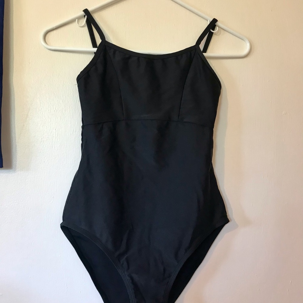 Black Princess Seamed Top Camisole Leotard 🖤